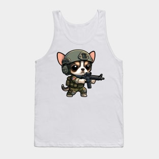 Tactical chihuahua Tank Top